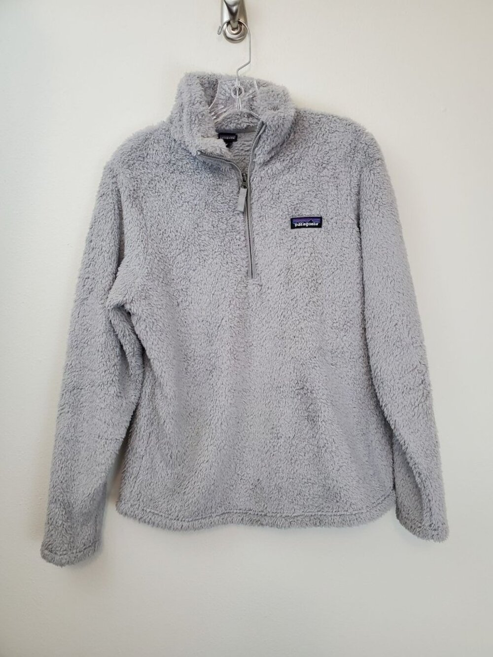 Patagonia Los Gatos 1/4 zip high-pile fleece pullover, Drifter Grey